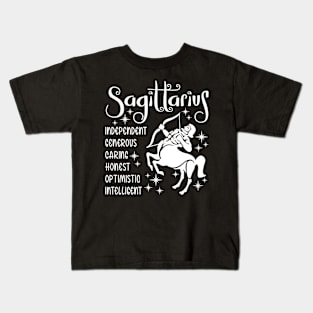 Sagittarius zodiac positive traits Kids T-Shirt